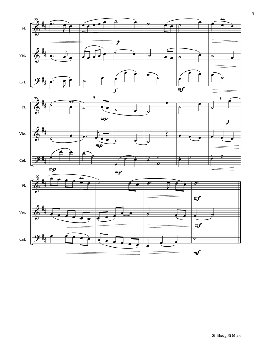 Si Bheag Si Mhor Si Bheag Si Mhor Small Ensemble scores gallery preview page 5