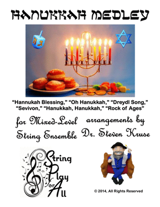 Book cover for Hanukkah Medley for Multi-Level String Orchestra