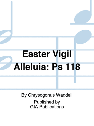 Book cover for Easter Vigil Alleluia: Ps 118