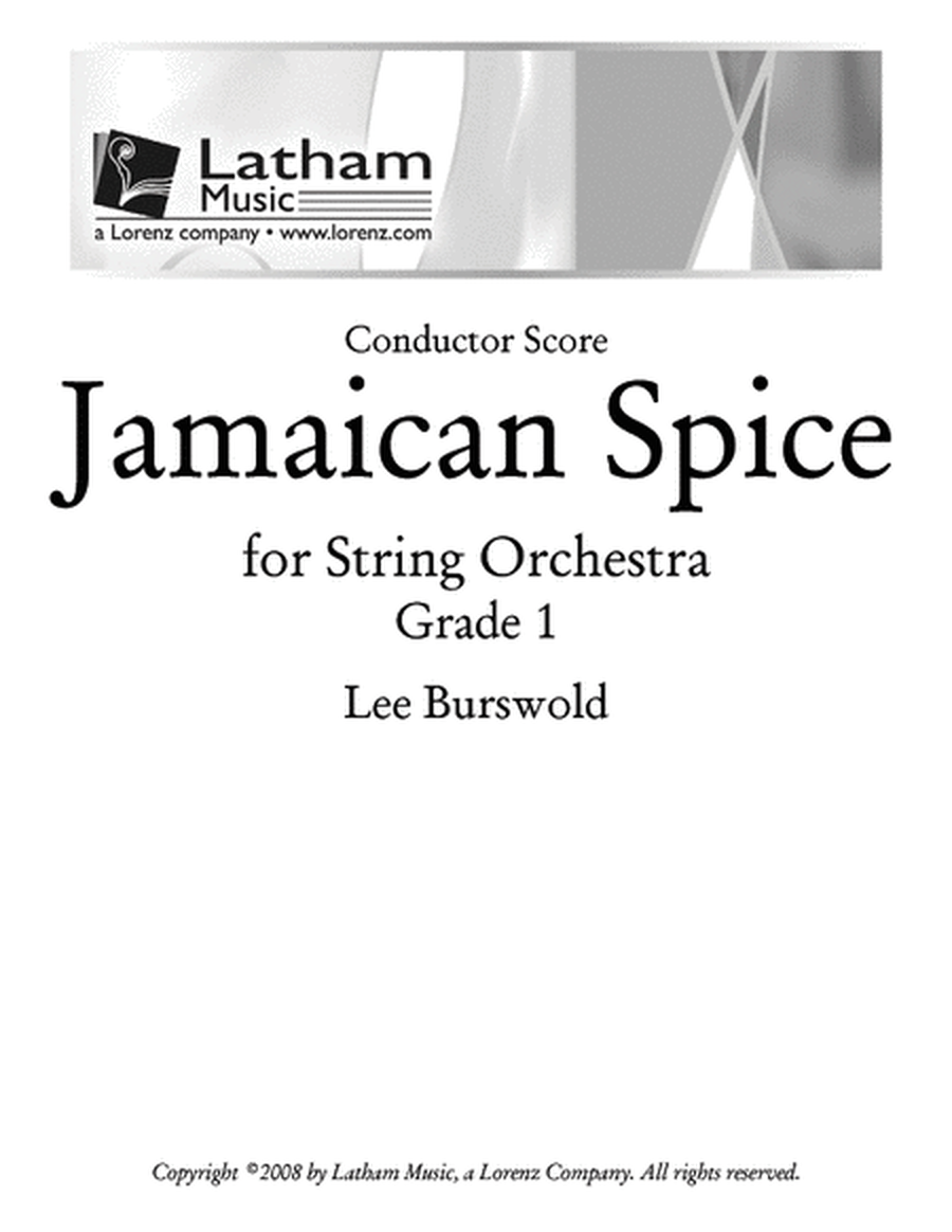 Jamaican Spice for String Orchestra - Score image number null