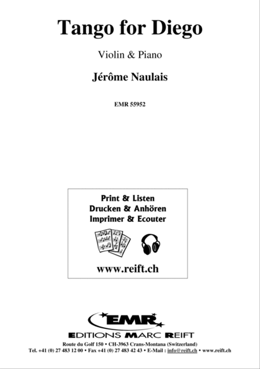 Tango for Diego Violin Solo scores gallery preview page 2