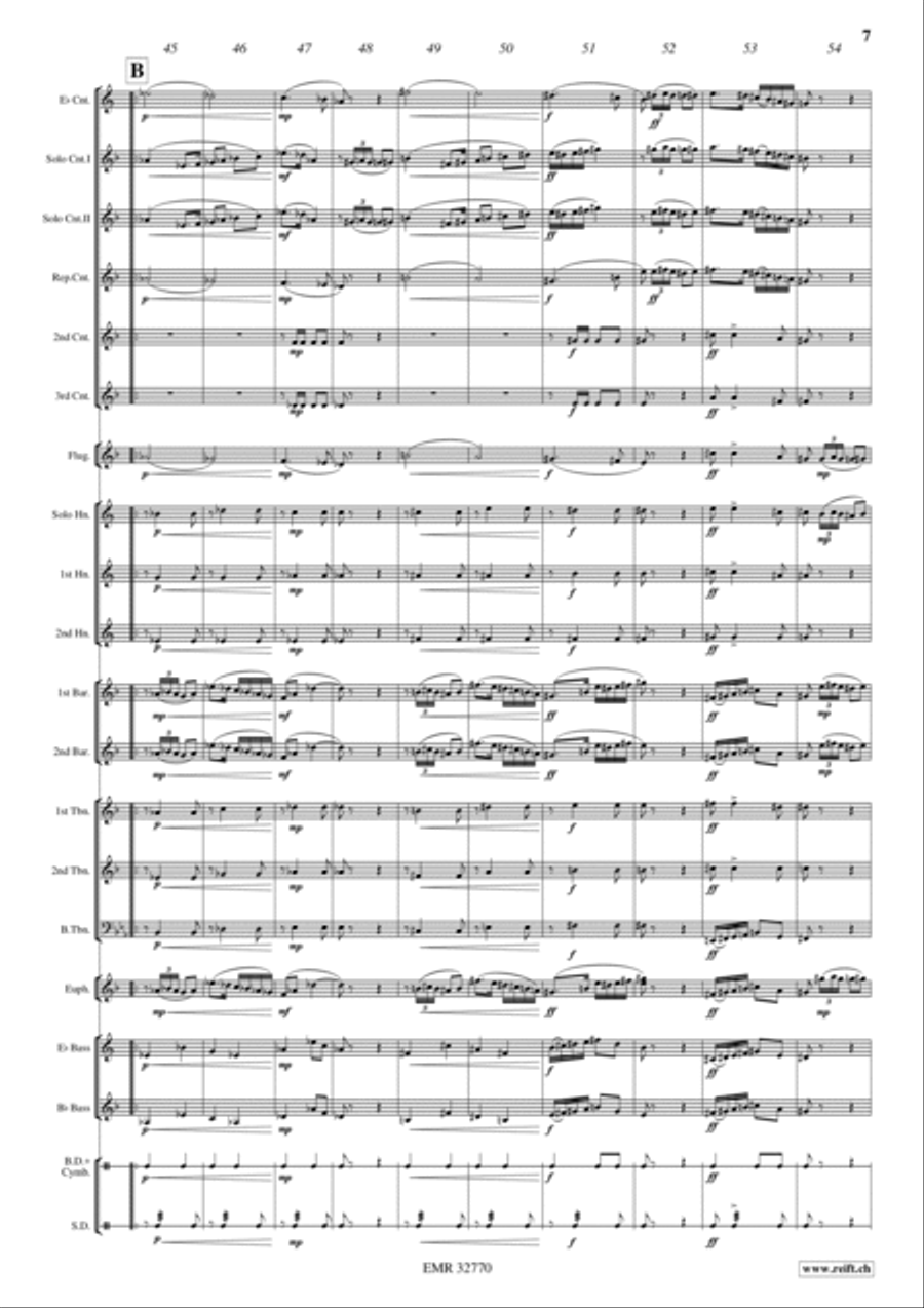 Kiwanis March Kiwanis March Brass Band scores gallery preview page 7