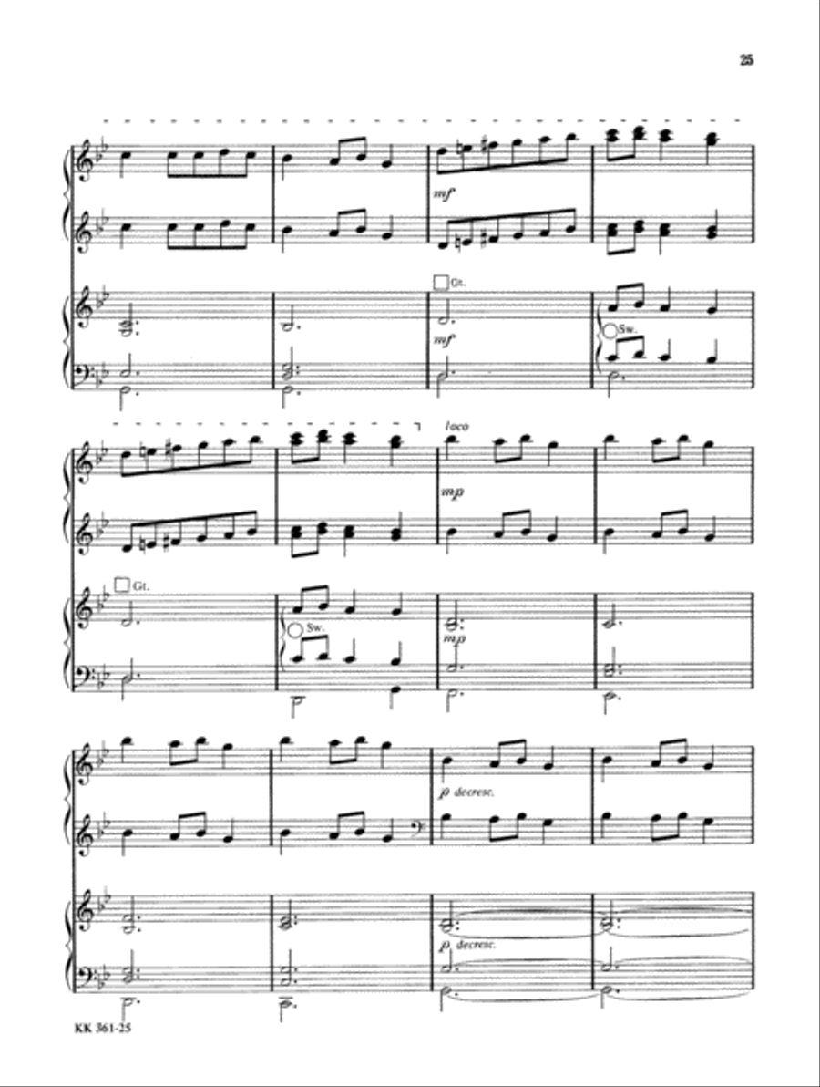 Festival Of Carols For Organ and Piano Vol 2 Organ scores gallery preview page 13