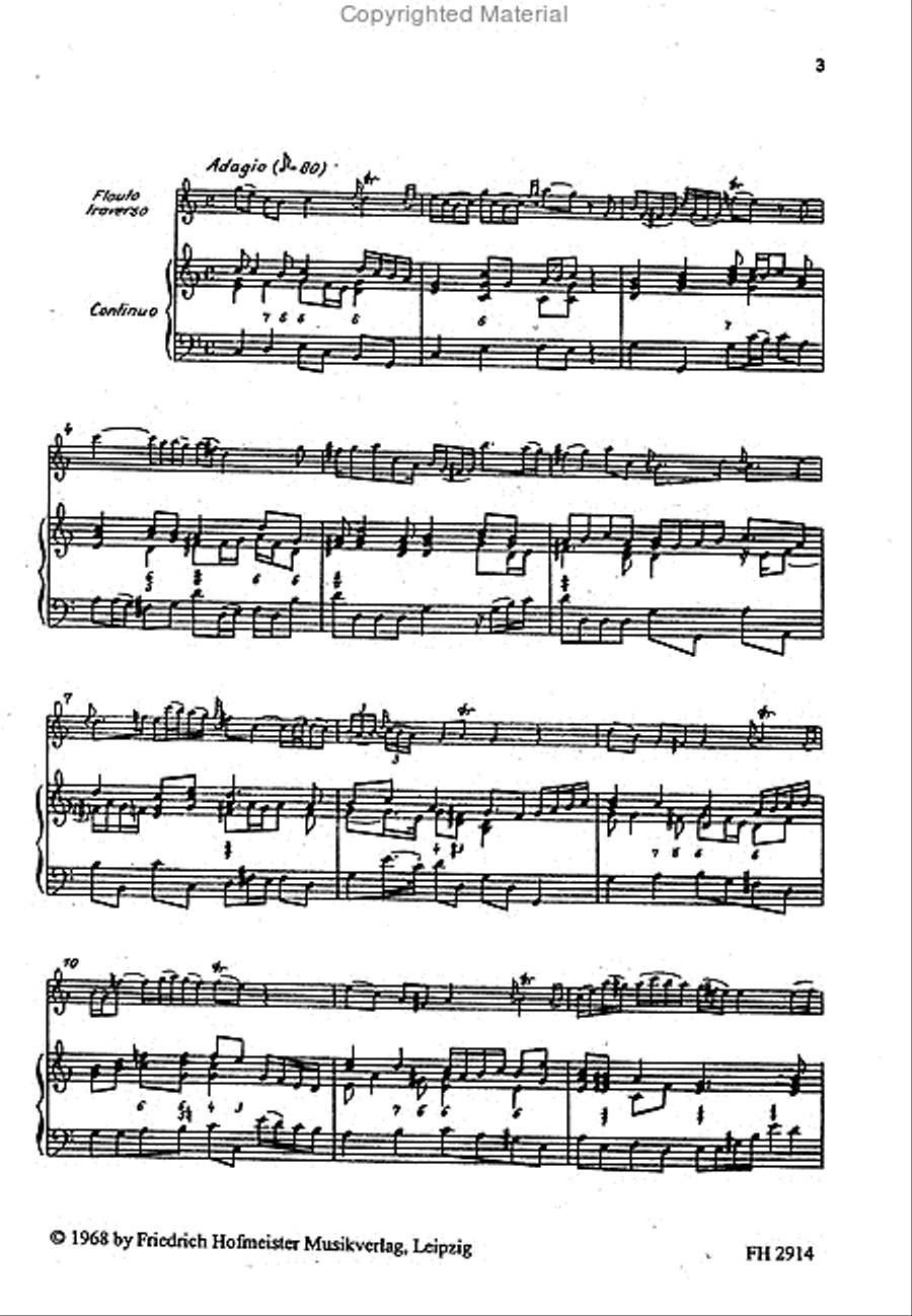 Sonate C-Dur Flute Solo scores gallery preview page 2