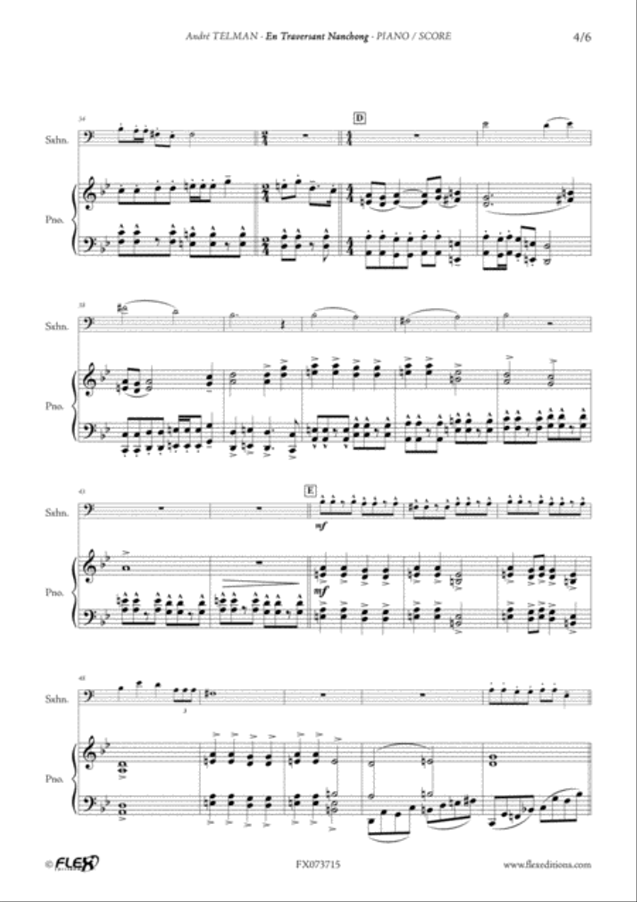 En Traversant Nanchong En Traversant Nanchong Euphonium scores gallery preview page 4