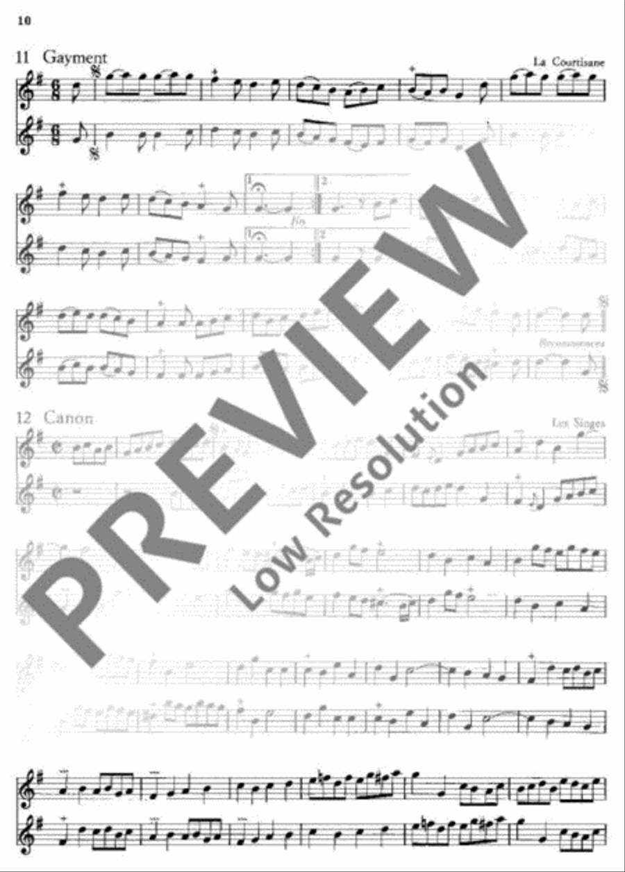 55 Easy Pieces Flute Duet scores gallery preview page 11