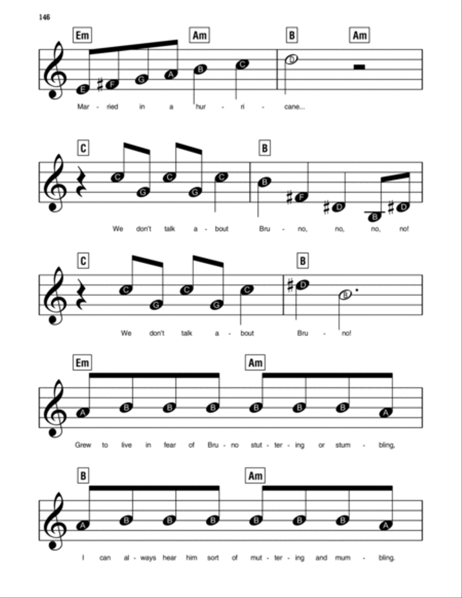 We Don't Talk About Bruno (from Encanto) - E-Z Play Today Easy Piano scores gallery preview page 3