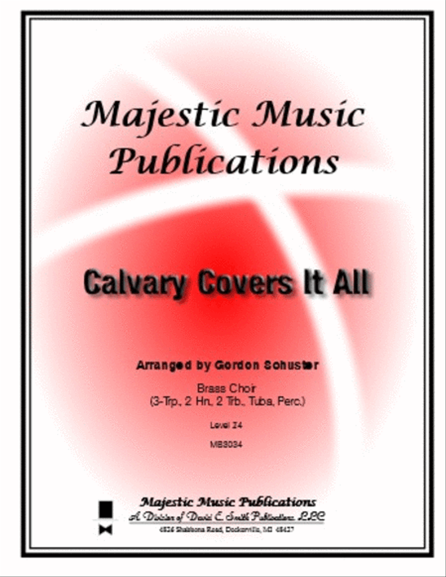 Calvary Covers It All Calvary Covers It All Brass Ensemble scores gallery preview page 1