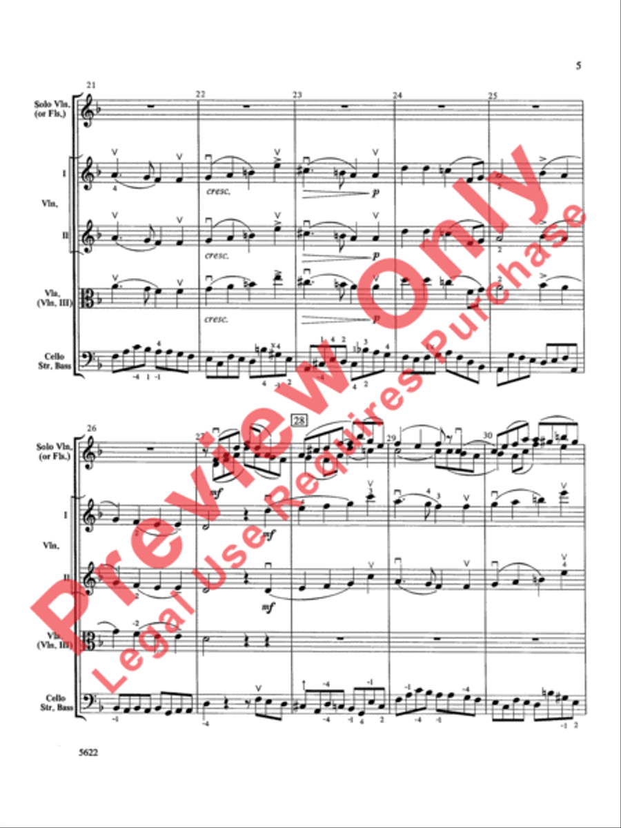 An Italian Elegy String Orchestra scores gallery preview page 6