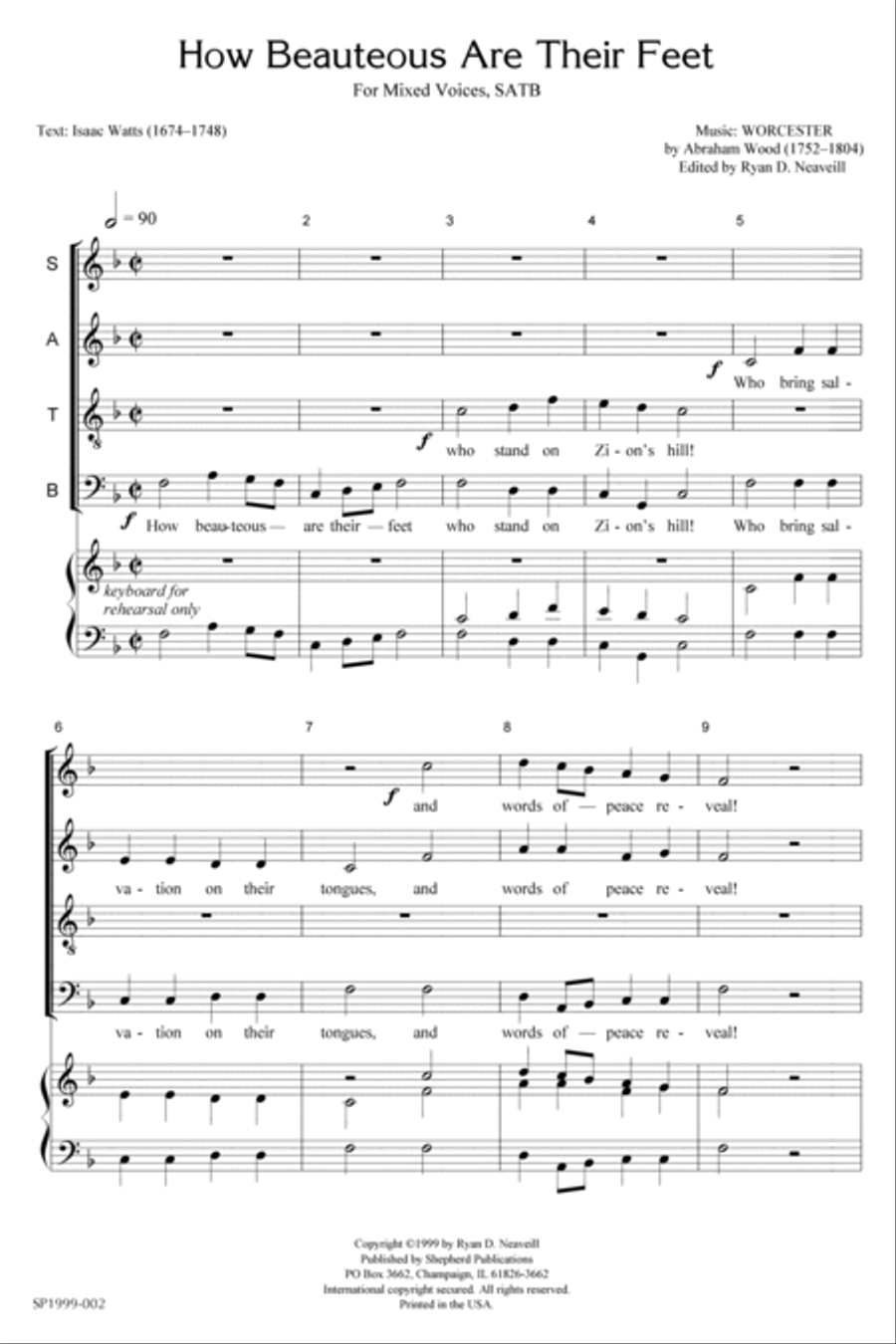 How Beauteous Are Their Feet Choir scores gallery preview page 2