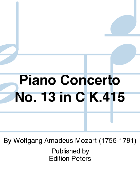 Piano Concerto No. 13 in C K.415