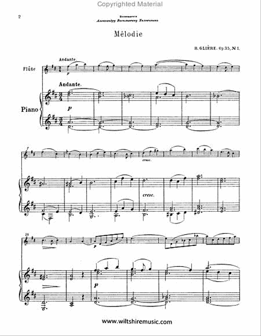 Melodie Flute Solo scores gallery preview page 2