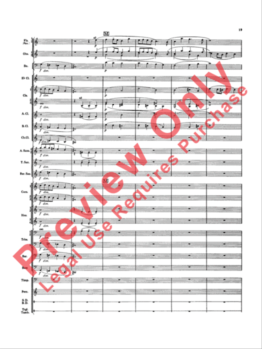 Overture Jubiloso Concert Band scores gallery preview page 22