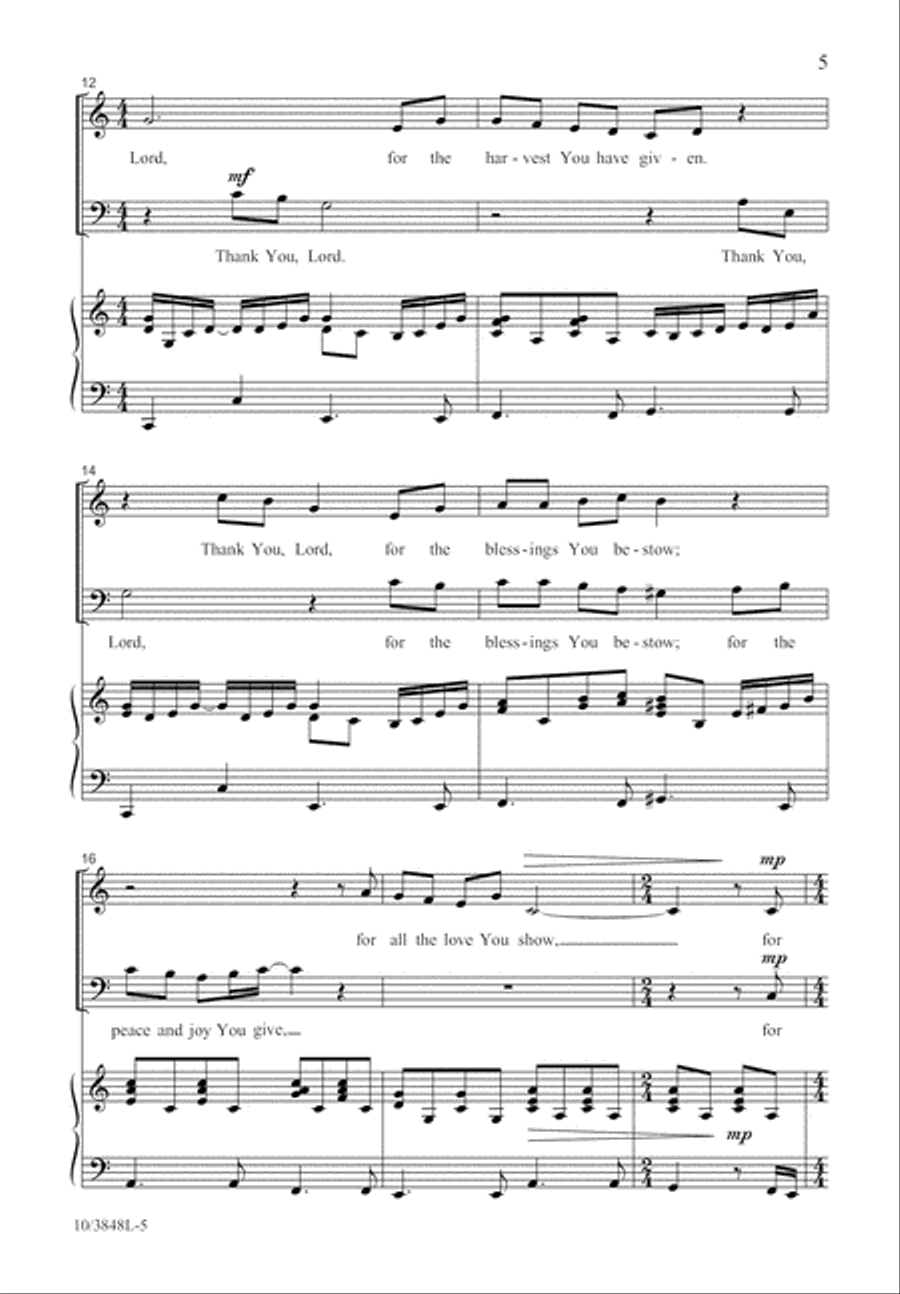 A Thanksgiving Garden 2-Part scores gallery preview page 5