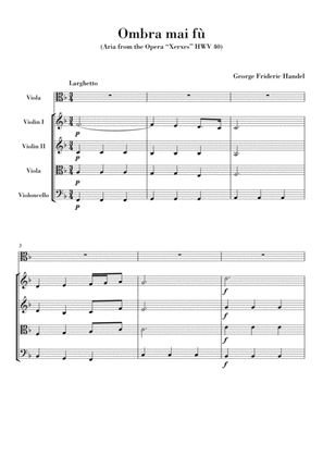 Ombra mai fu (for Viola and String Quartet)