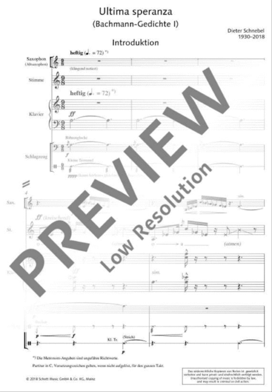 Ultima speranza Alto Saxophone scores gallery preview page 8