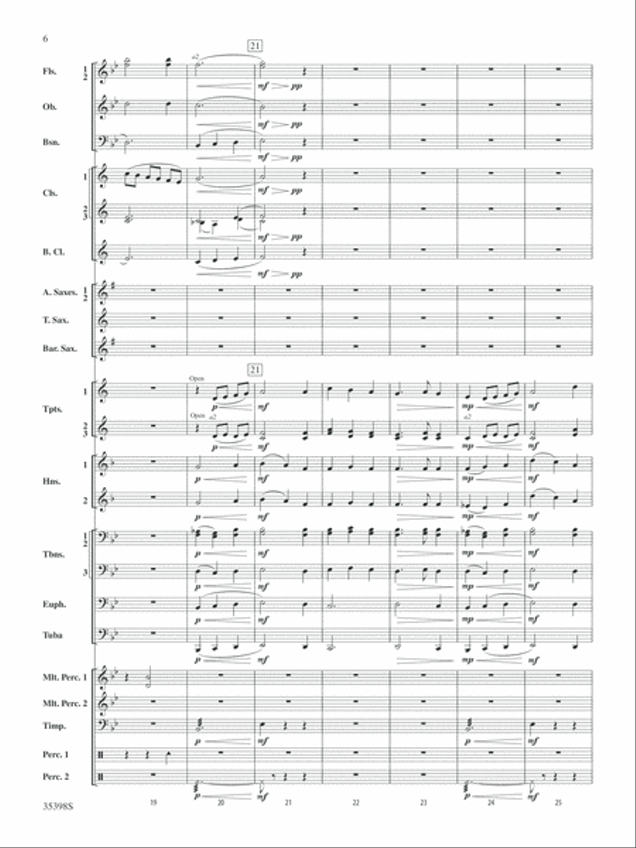 Sleep in Heavenly Peace: Score Concert Band scores gallery preview page 6
