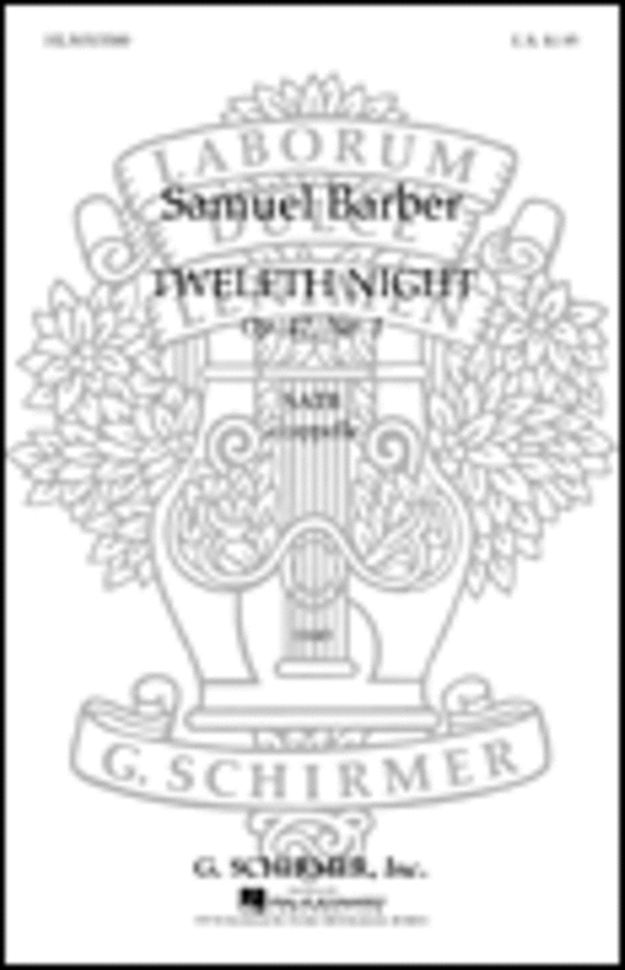 Twelfth Night – Op. 42, No. 1 4-Part scores gallery preview page 1
