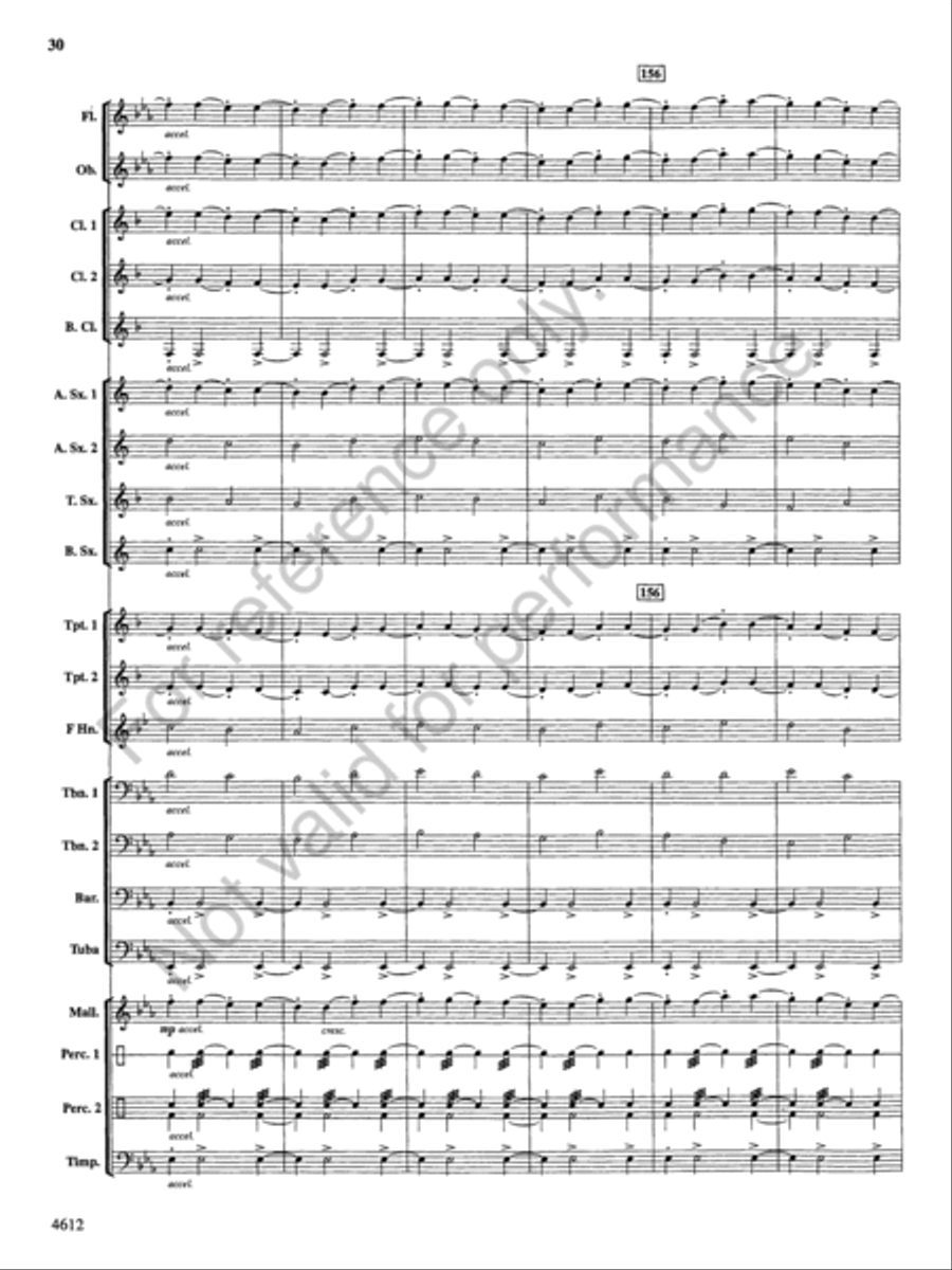 Themes from the Nutcracker Concert Band scores gallery preview page 31