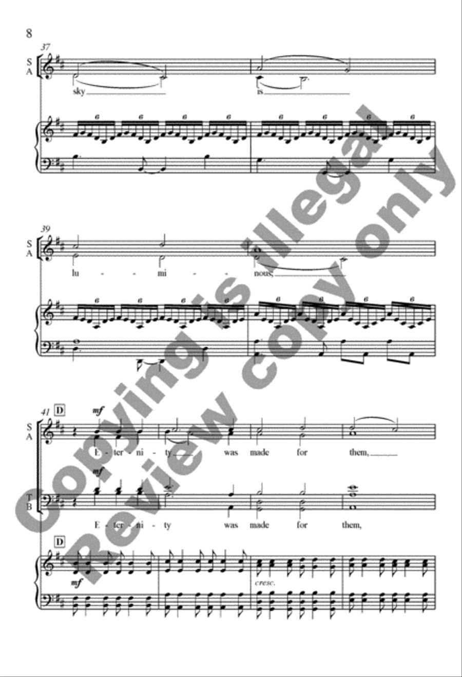 And I For You from For a Breath of Ecstasy 4-Part scores gallery preview page 8
