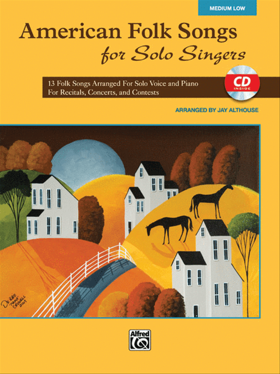 American Folk Songs for Solo Singers Piano Accompaniment scores gallery preview page 1