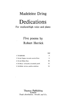 Book cover for Dedications