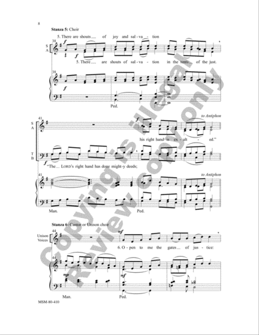 Christ Has Become Our Paschal Sacrifice: Communion Antiphon for Easter 4-Part scores gallery preview page 8