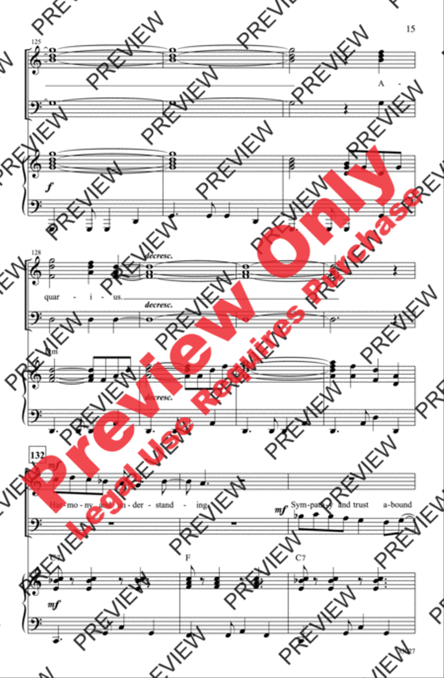 Hair: A Choral Medley 3-Part scores gallery preview page 15
