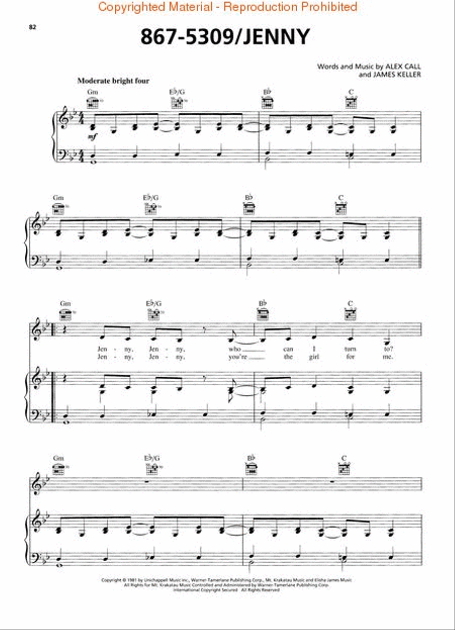 Selections from VH1's 1-Hit Wonders Piano, Vocal, Guitar scores gallery preview page 5