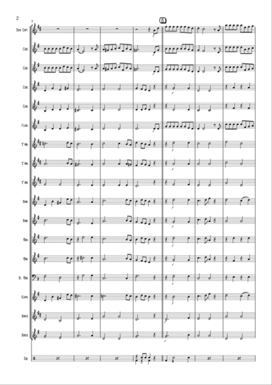 Galway Bay (Irish traditional tune, Brass Band/Ensemble) Brass Band scores gallery preview page 3