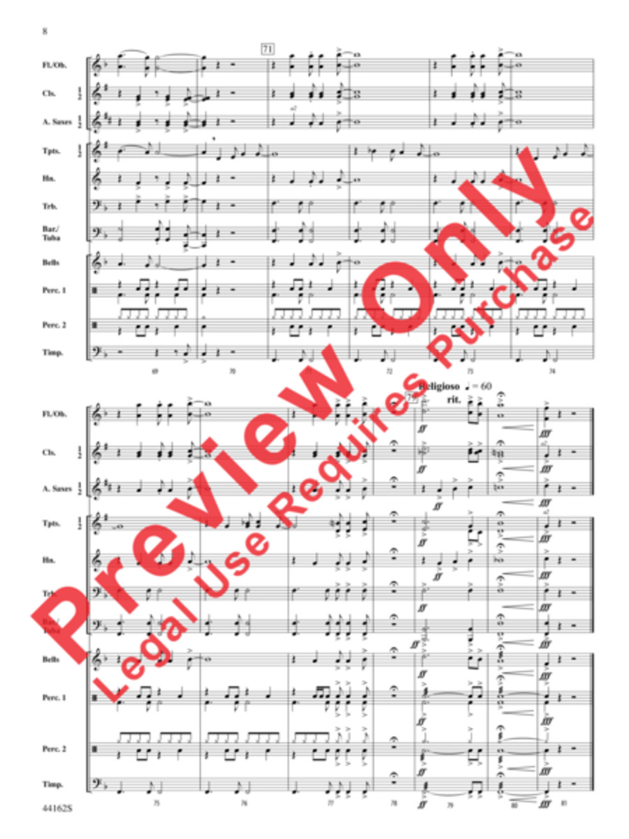 O Happy Day O Happy Day Concert Band scores gallery preview page 9