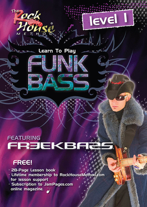 Book cover for Freekbass - Learn to Play Funk Bass