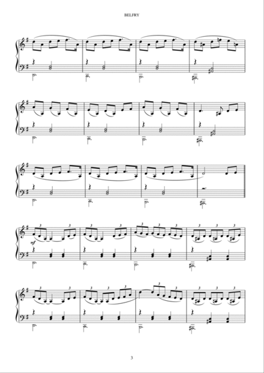 BELFRY BELFRY Piano Solo scores gallery preview page 4