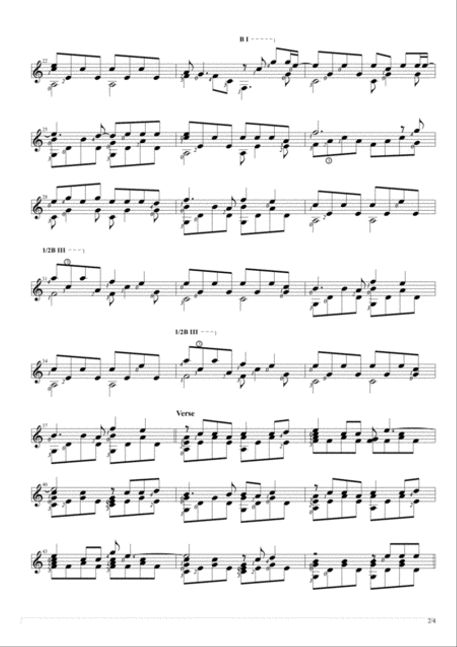 Faded Guitar Solo scores gallery preview page 2