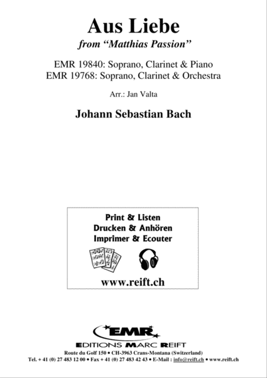 Aus Liebe Clarinet scores gallery preview page 2