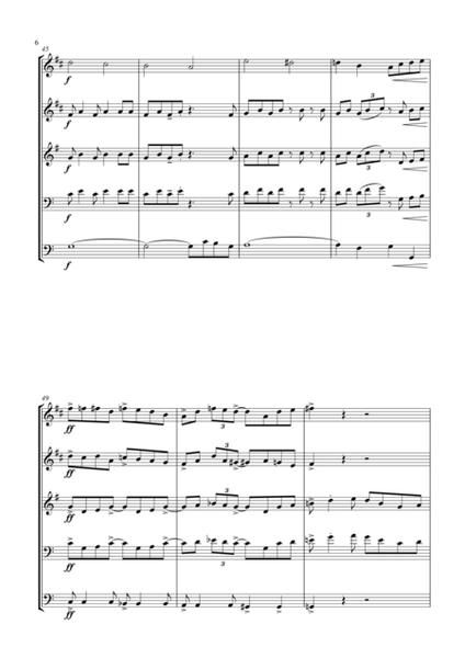 Turkey in the Straw - a Jazz Arrangement - for Brass Quartet image number null