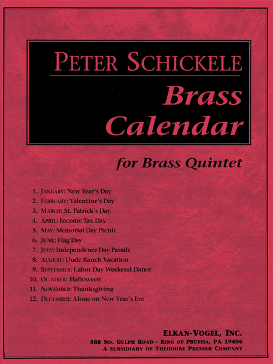 Brass Calendar Chamber Music scores gallery preview page 1