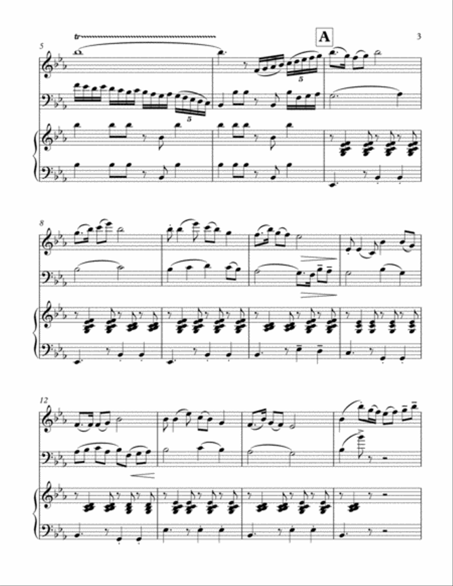 Flower Drum Dance 鳳陽花鼓 for Violin, Cello and Piano Piano Trio scores gallery preview page 3