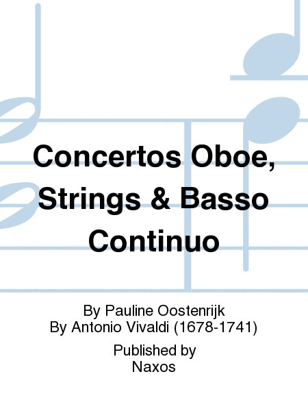 Concertos Oboe, Strings & Basso Continuo