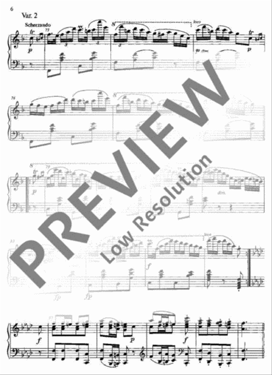 Variations of a Swiss Folksong Horn scores gallery preview page 7