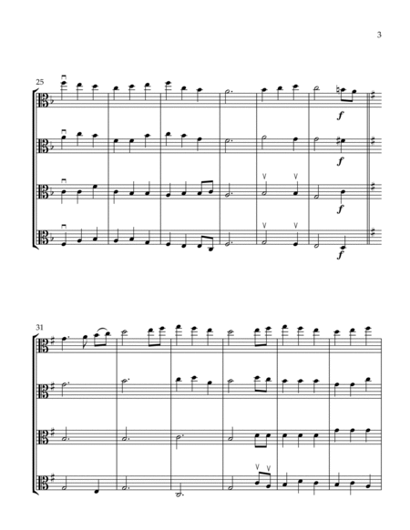 The First Noel (For Four Violas) - Intermediate Level image number null