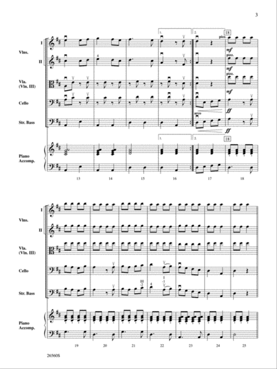 A Merry-achi Christmas A Merry-achi Christmas String Orchestra scores gallery preview page 3