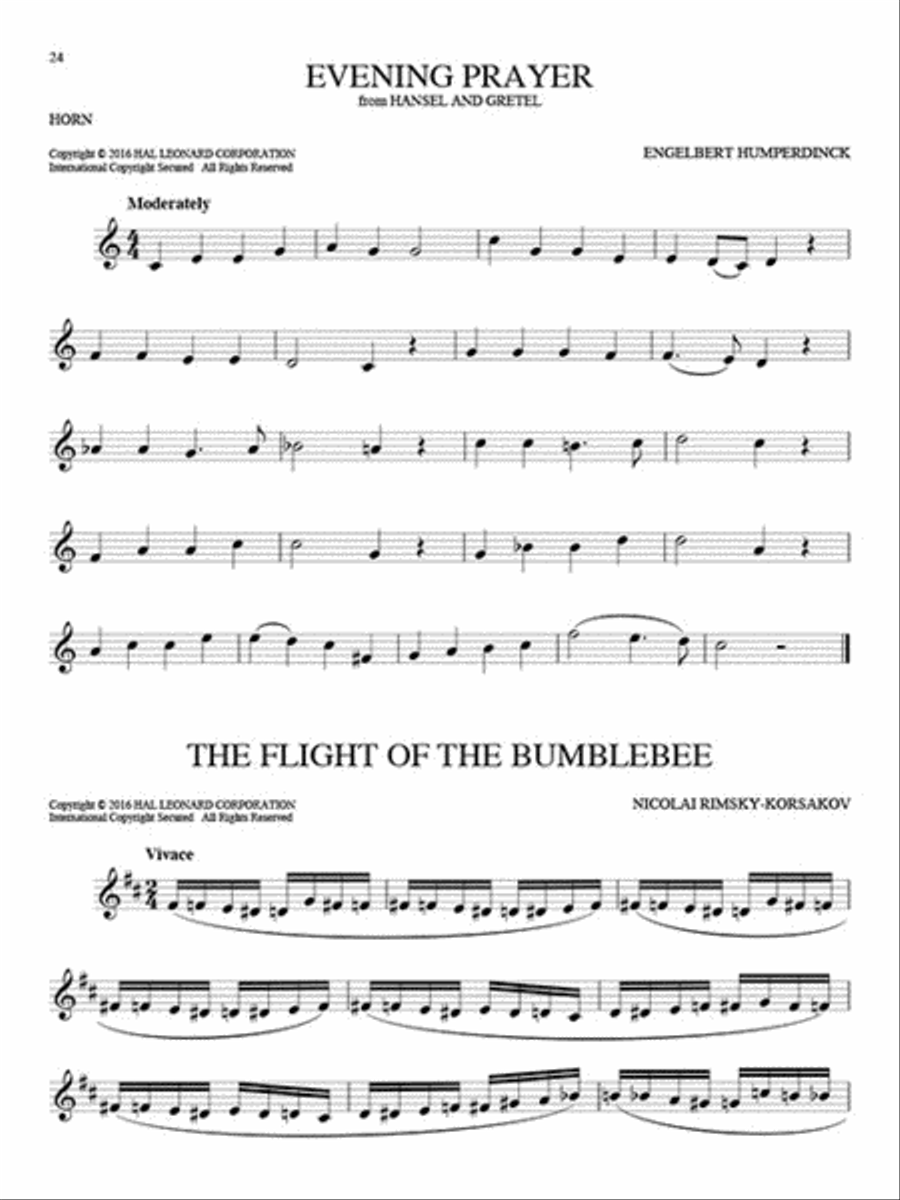 101 Classical Themes for Horn Collection / Songbook scores gallery preview page 4