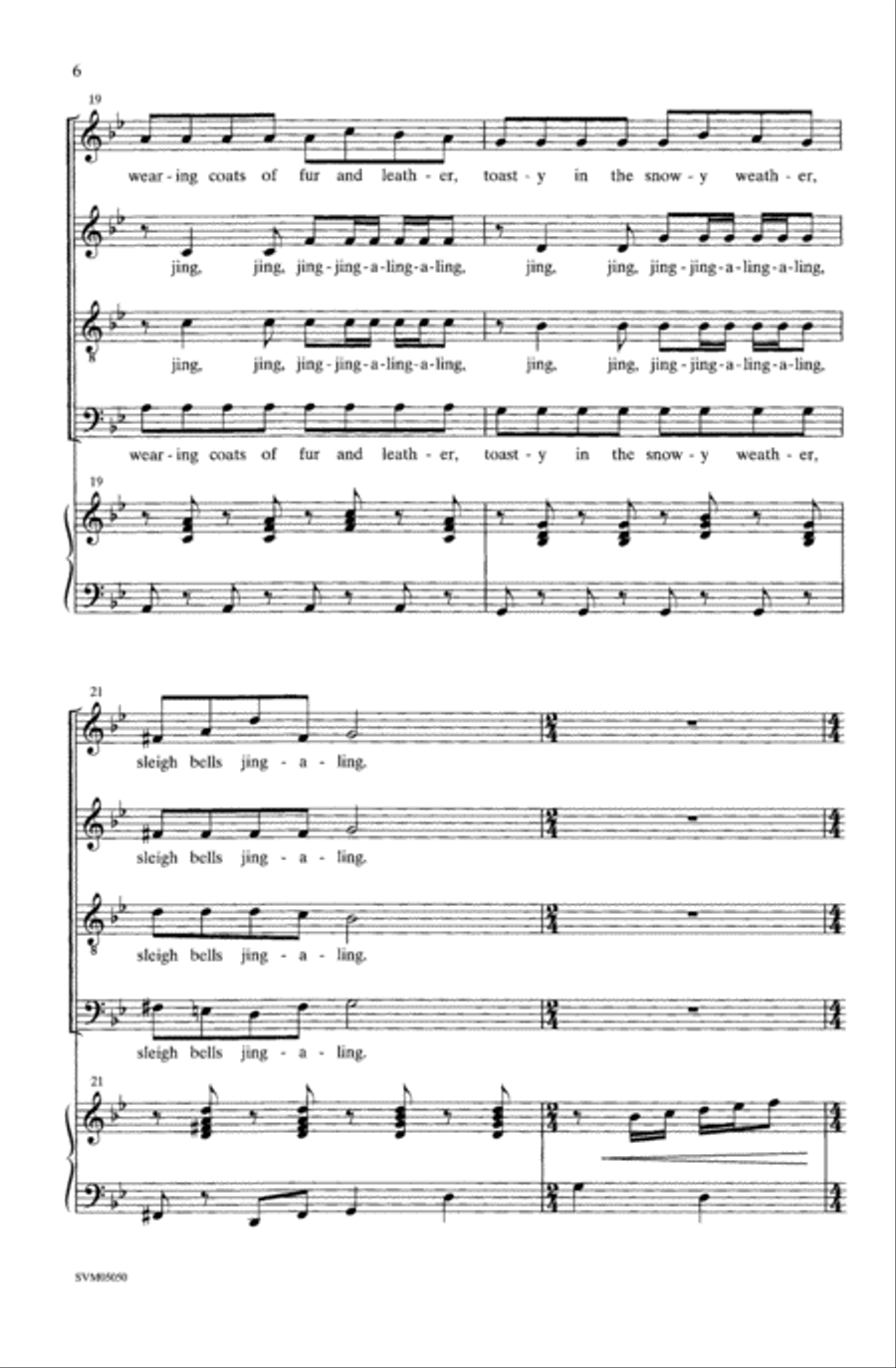 Sleigh Bells Choir scores gallery preview page 5