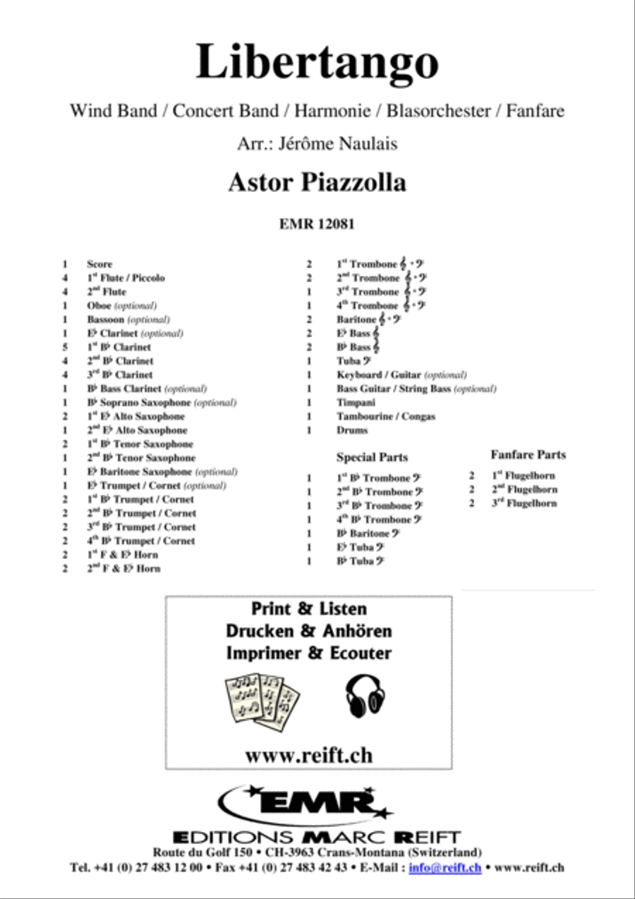 Libertango Libertango Concert Band scores gallery preview page 2