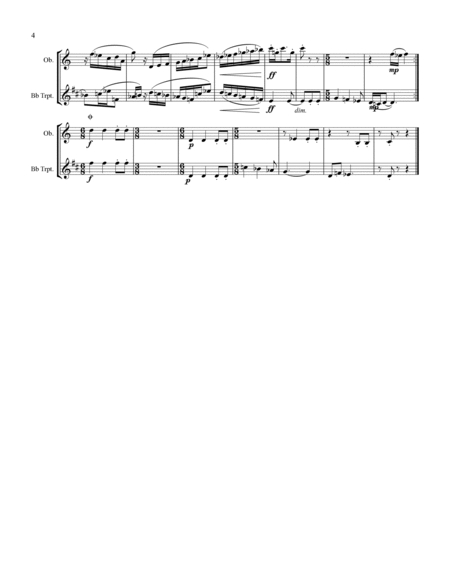 Sonatina for Oboe and Trumpet or Clarinet image number null