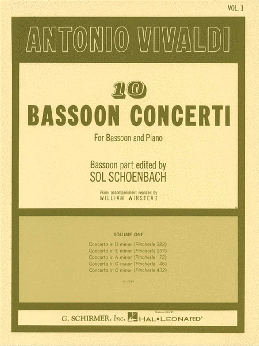 10 Bassoon Concerti, Vol. 1