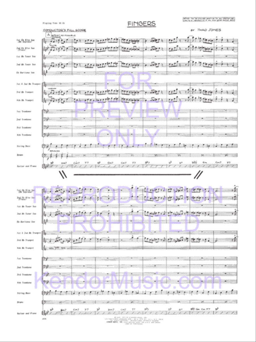 Fingers Jazz Ensemble scores gallery preview page 2