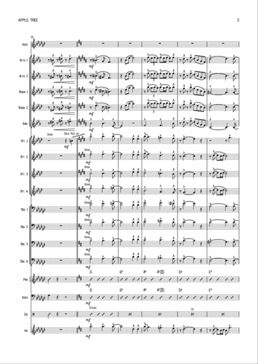 Don't Sit Under The Apple Tree (with Anyone Else But Me) Saxophone scores gallery preview page 3