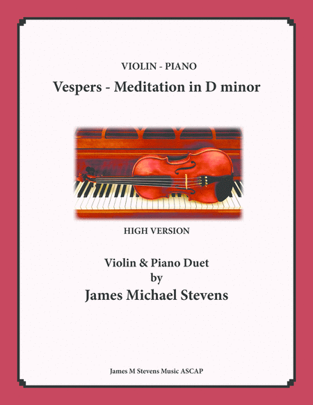 Vespers - Meditation in D minor - Violin & Piano image number null